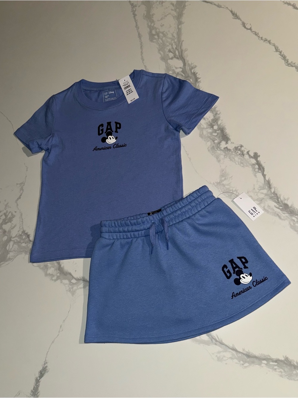 GAP Girls Disney Mickey Mouse Shirt and Skort/Skirt NWT Size 4-5